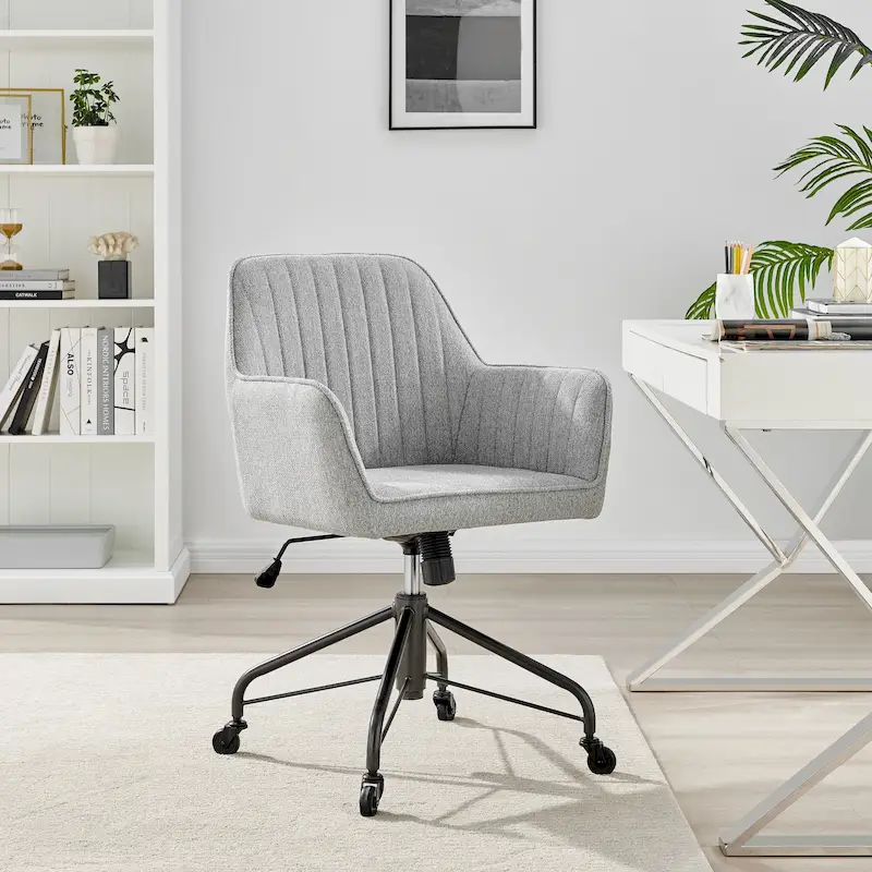 Thompson Fabric Swivel Office Arm Chair