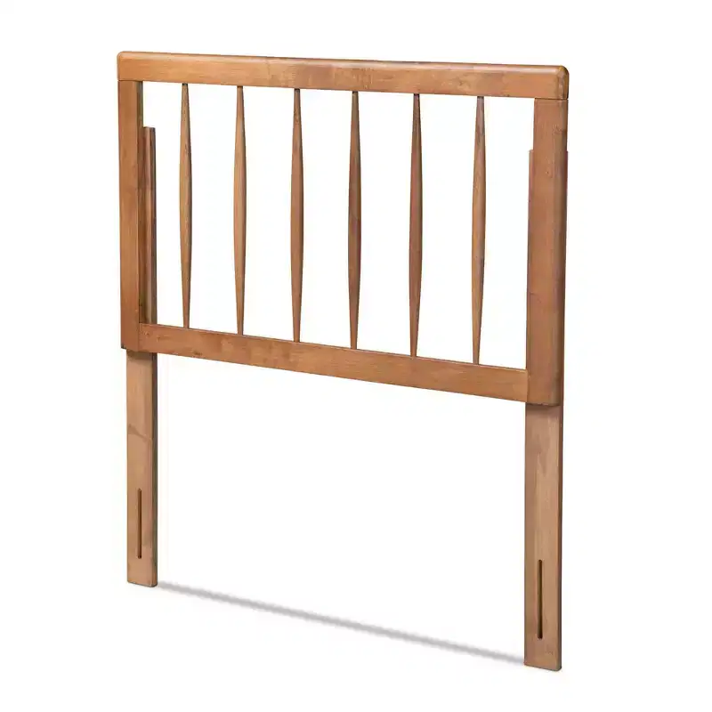 Valin Wood Headboard Walnut - Baxton Studio