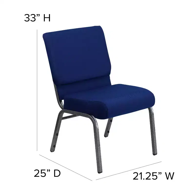 4 Pack 21''W Stacking Church Chair