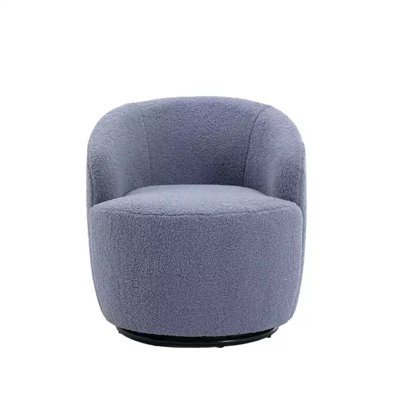 Fabric Swivel Accent Armchair Barrel Chair