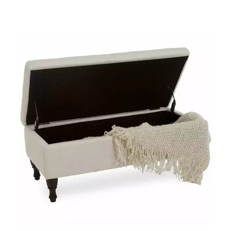 GDFStudio Breanna Contemporary Upholstered Tufted Storage Ottoman Bench