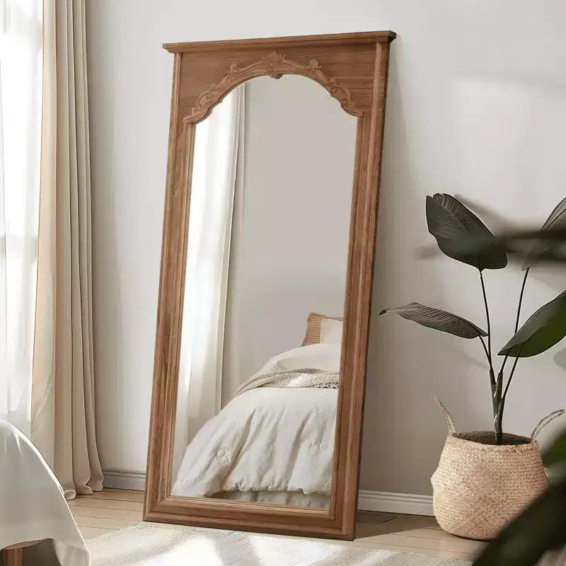 Brown Arch Full Length Wall Mirror, 70