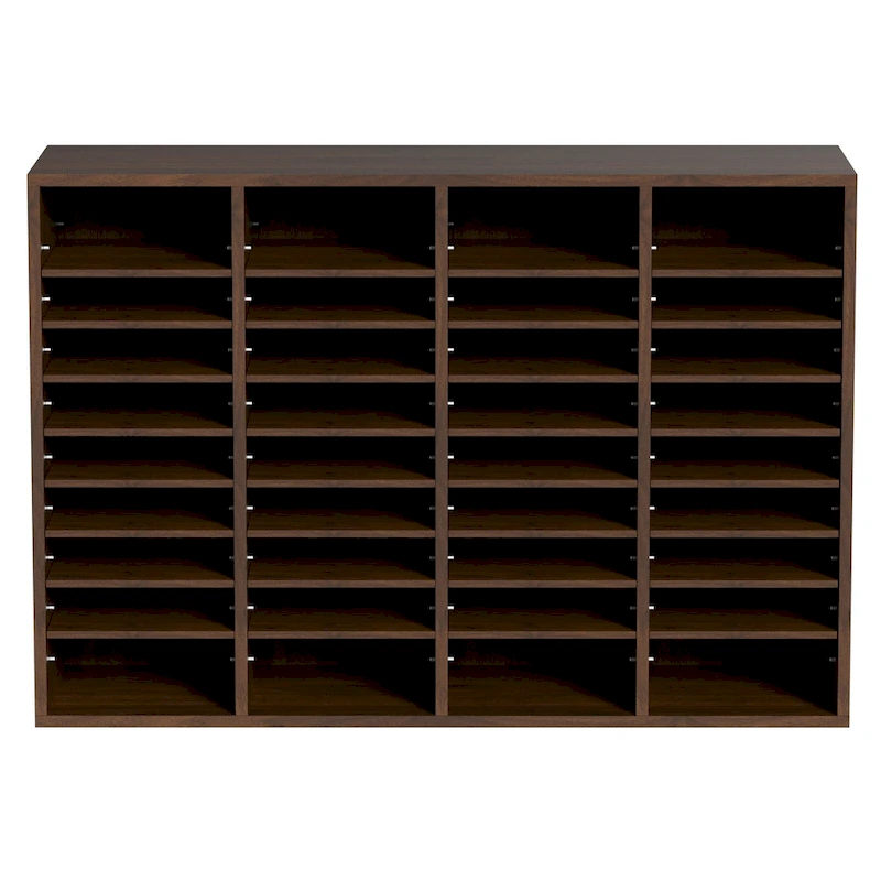 Office Mailbox Literature Organizers with 36 Compartments and Adjustable Shelves