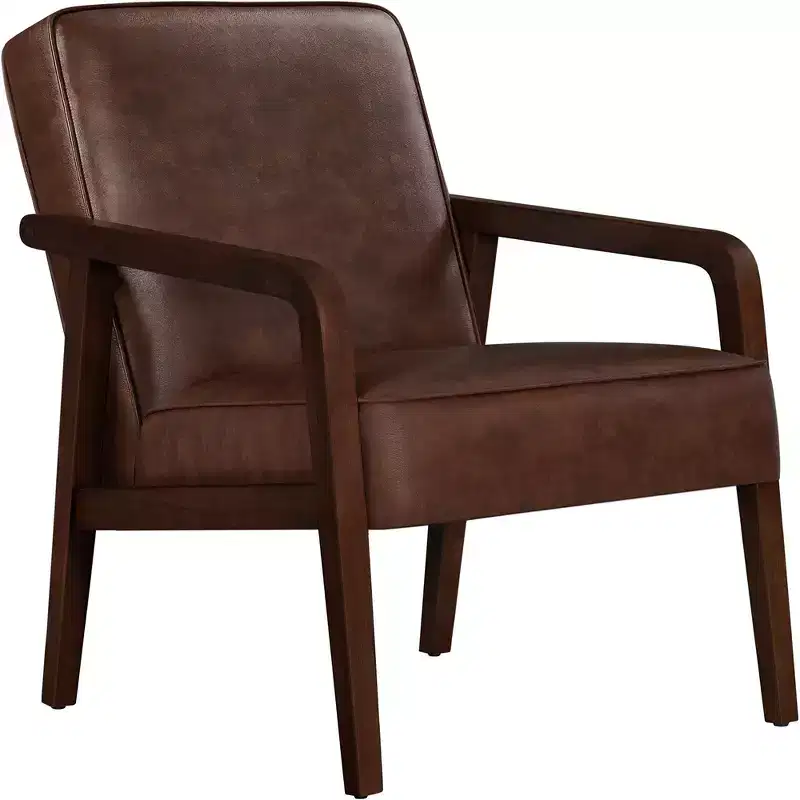 Yaheetech Set of 2 Extra-Wide Faux Leather Lounge Chair