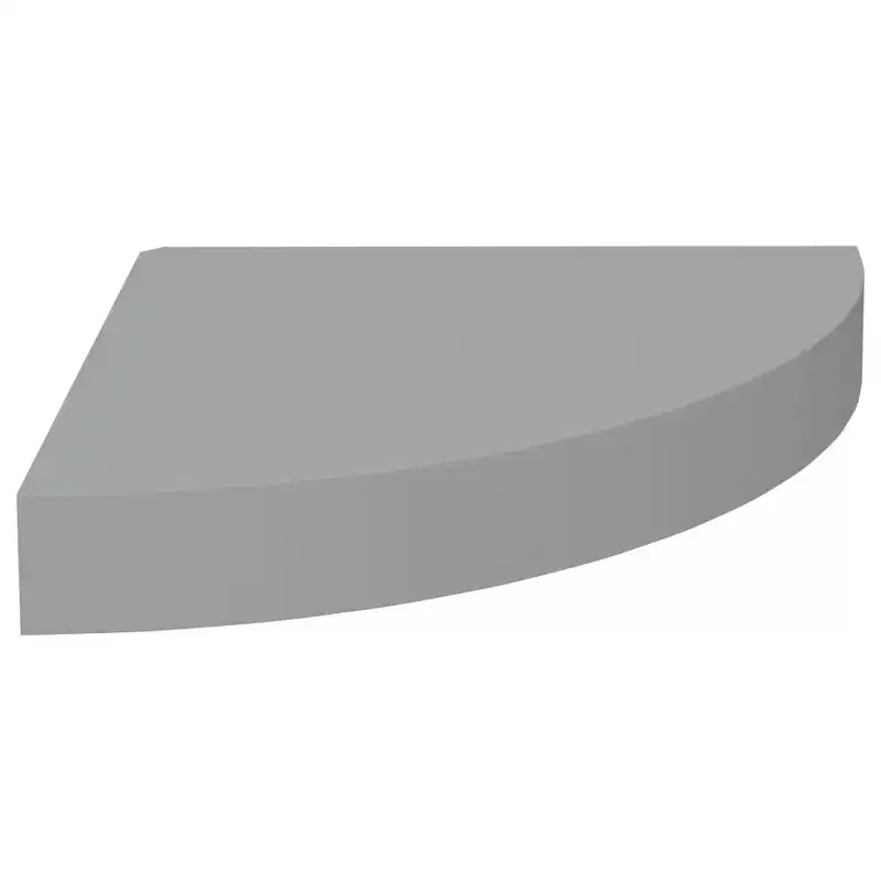 Corner Shelf Grey Honeycomb MDF, Metal Medium Wall mounted