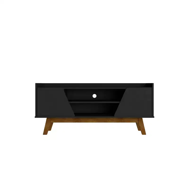 Mid-Century Modern 4-Shelf TV Stand for TVs up to 55