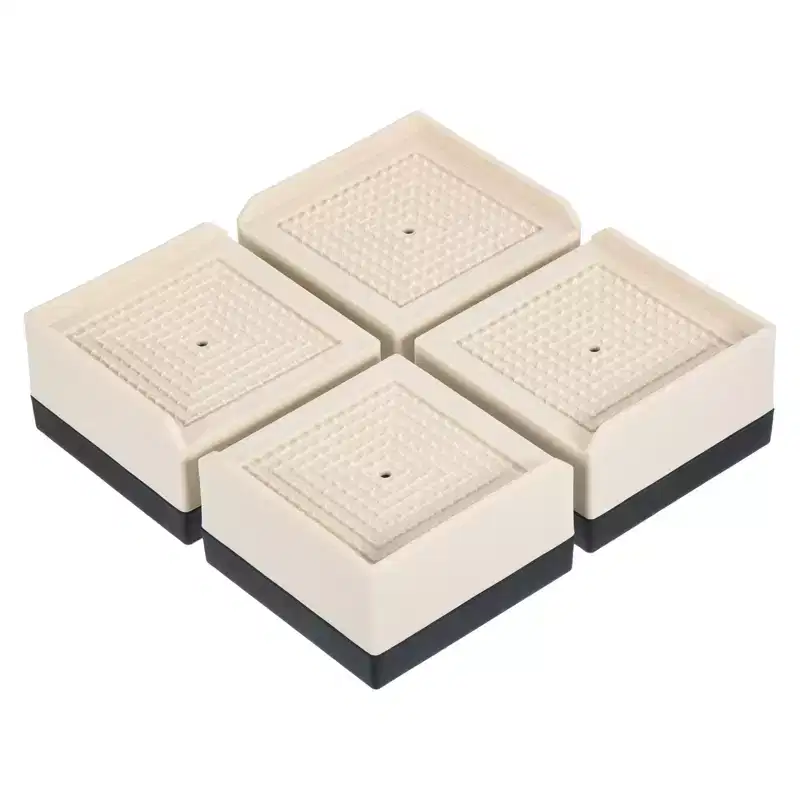 Unique Bargains Square Adjustable Support Block Desk Sofa Table Bed Furniture Risers 4 Pcs