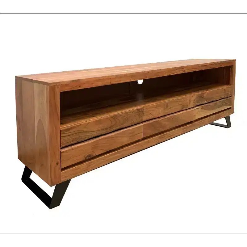 Live Edge Cabinet TV Stand for TVs up to 65