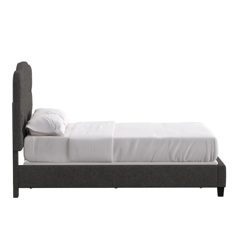 Ginny Adjustable Diamond-tufted Camel Back Bed by iNSPIRE Q Classic