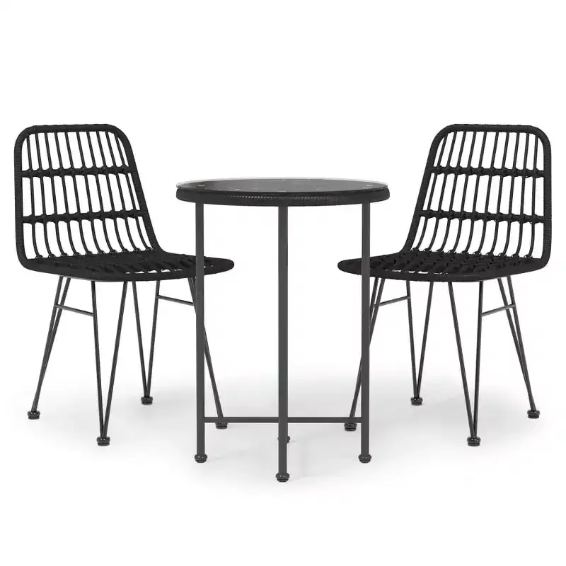 vidaXL Patio Dining Set - Poly Rattan Design