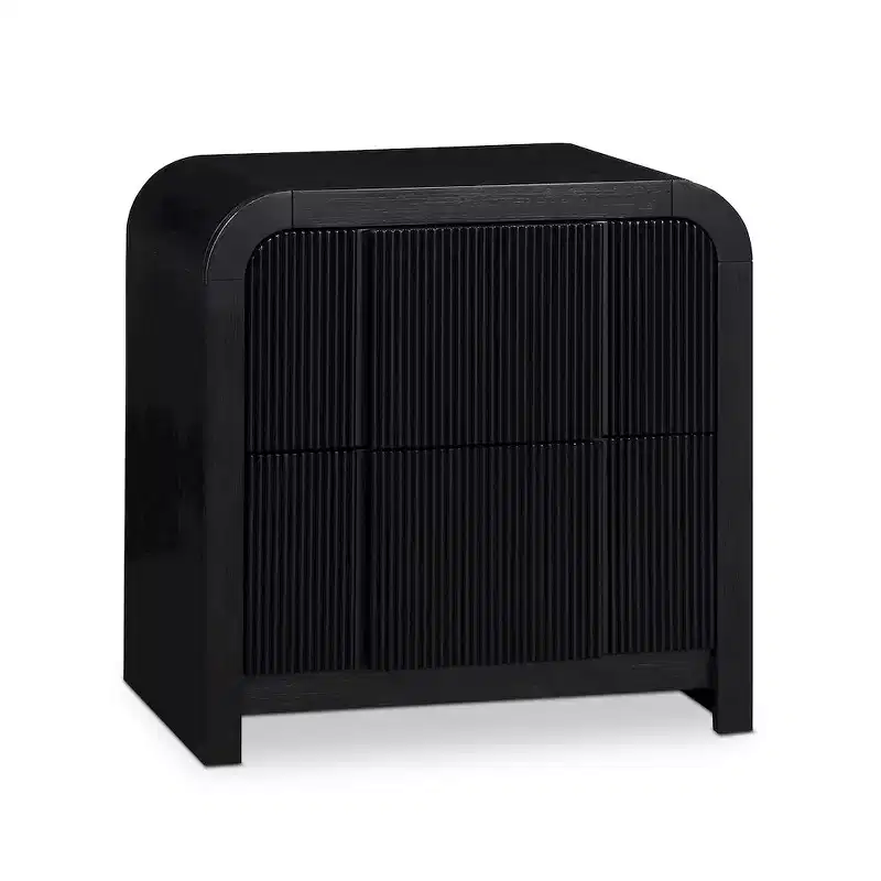 Furniture,Fluted Nightstand