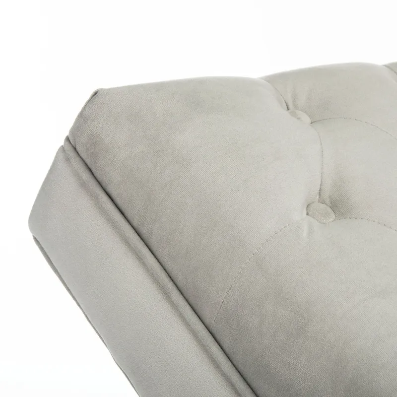 SAFAVIEH Cheri Chaise with Round Pillow - 65Wx23Dx33H