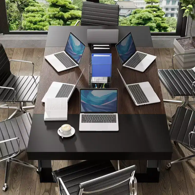 Famapy Modern Wood Office Conference Meeting Room Desk