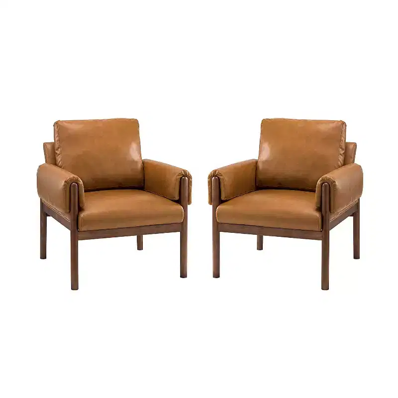 Set of 2 Armchair - Camel