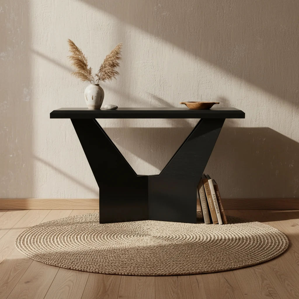 Tempered Glass Top Insert Sofa Table