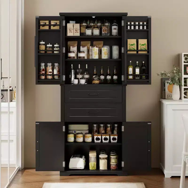 Christopher Knight Home Walter Modern Multi-Functional Storage Cabinet with 2 Drawers and Adjustable Shelves