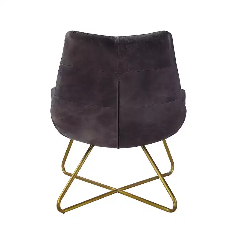 31 Dhalsim Accent Chair Antique BlackTop Grain Leather - Acme Furniture