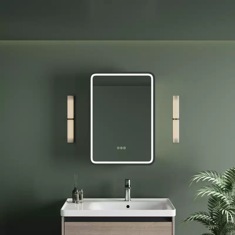 Medicine Cabinet with LED Mirror,Surface or Recessed Mount,Defogger,Memory Function,3-Color Lighting,USB&Outlet,Dimmer,Storage Shelf