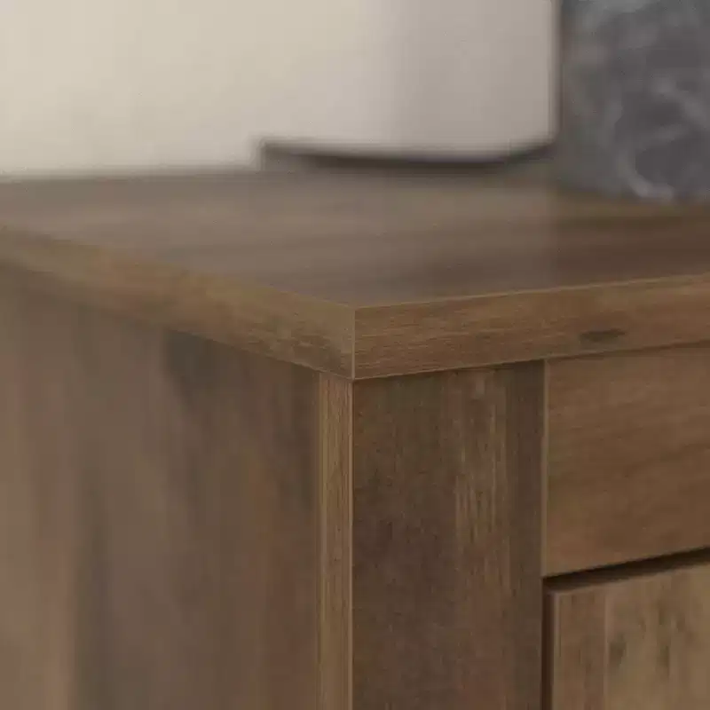 GALANO Shoe Storage Cabinet with Adjustable Shelves in Brown 44.4 W x 13.5 D x 30 H