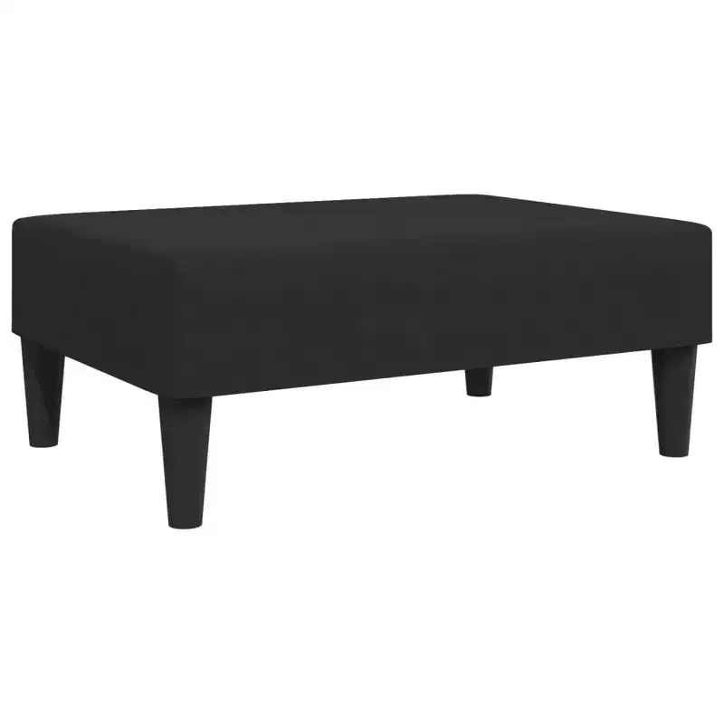 Modern Velvet Ottoman Footstool - Compact Accent Seating
