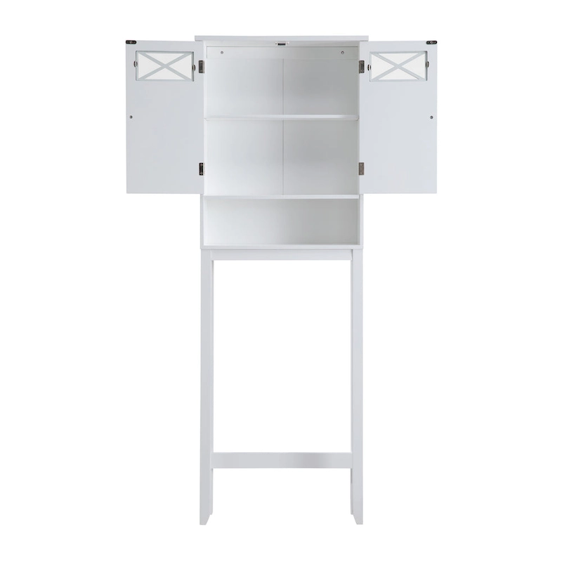 Teamson Home Dawson Over-the-Toilet Space Saver, White - 8L x 25W x 68H