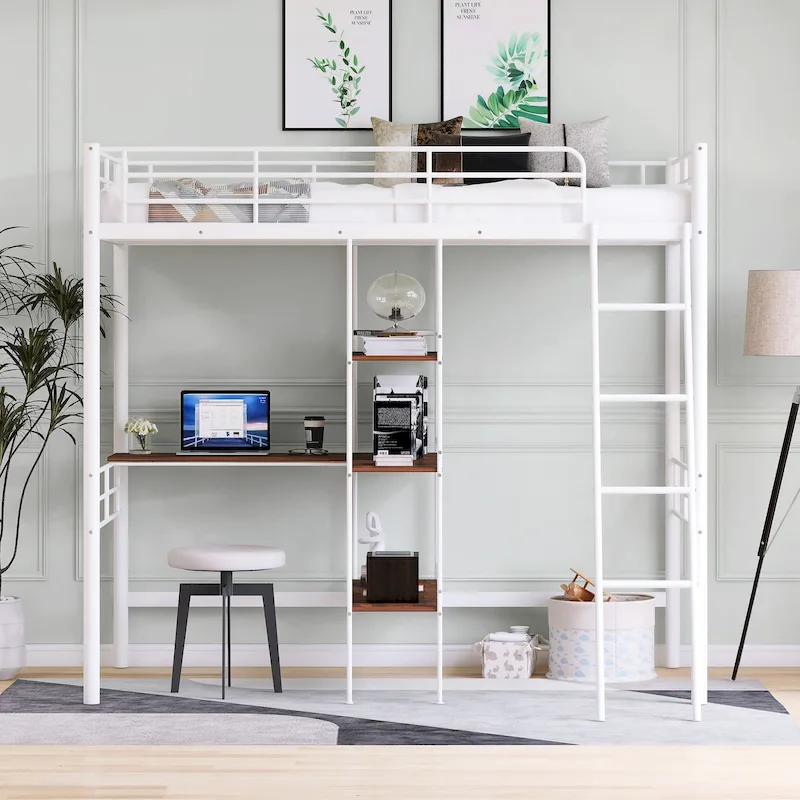 Twin Size Metal Loft Bed Twin Size Metal Loft Bed