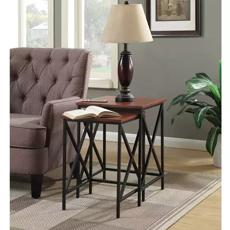 Rectangle Metal Table Top End Table 1-piece