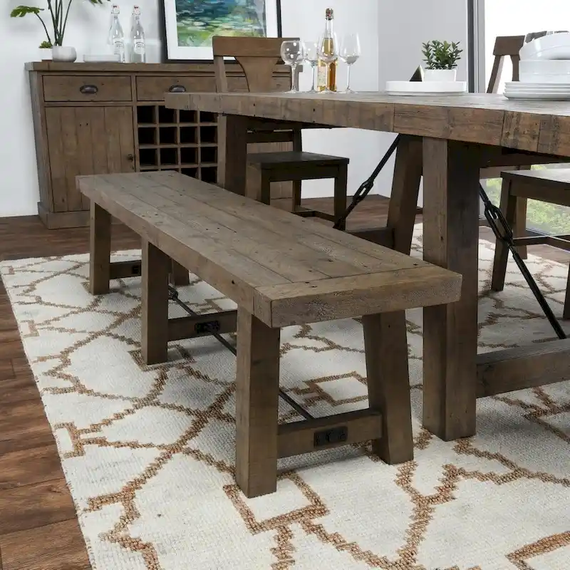 Reclaimed Pine 72-inch Bench
