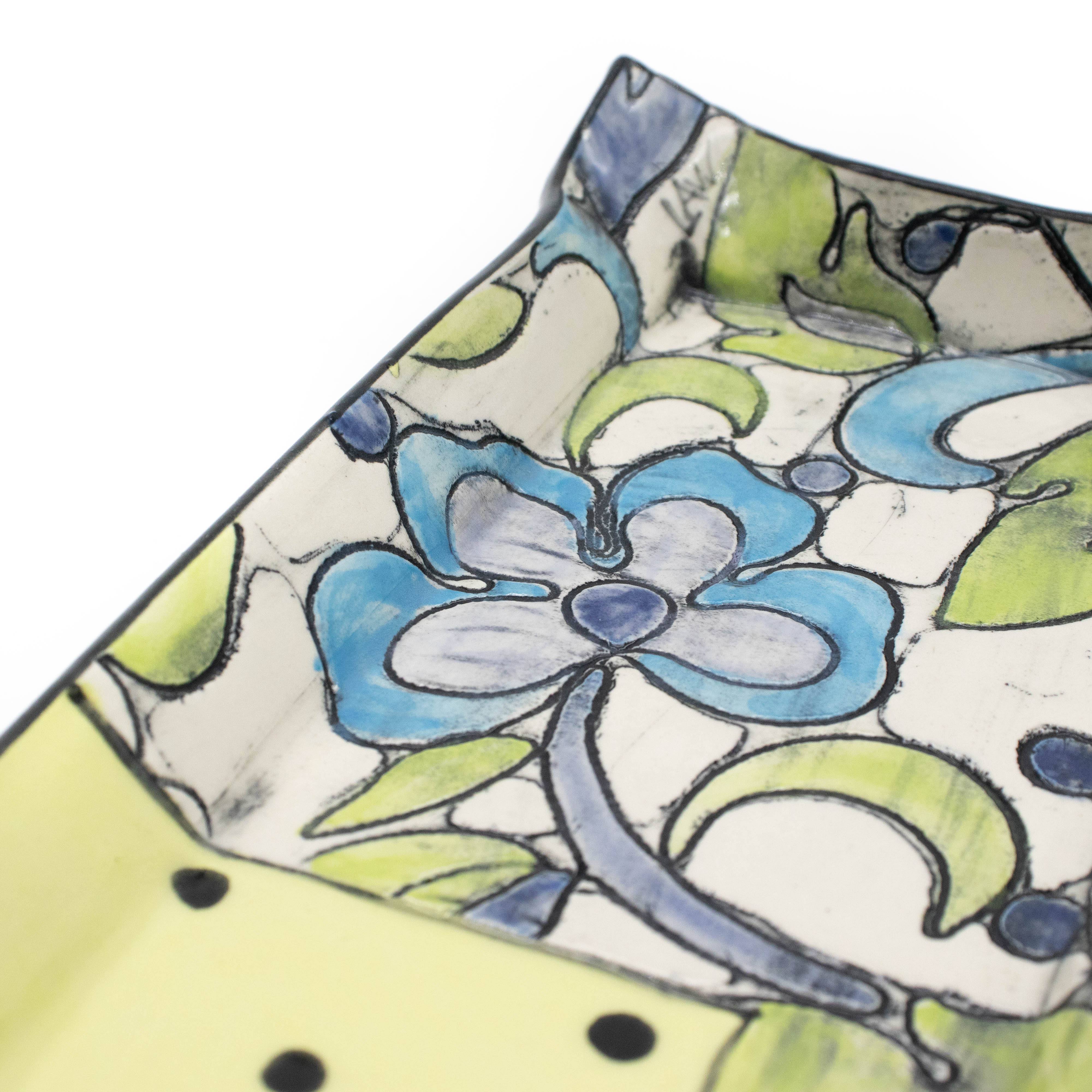 Long Yellow Rectangle Platter