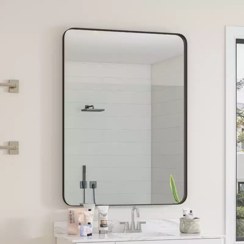 30x40 Inch Wall Mount Bathroom Mirror, Modern Rectangular Wall Mount Vanity Mirror for Bathroom, Bedroom