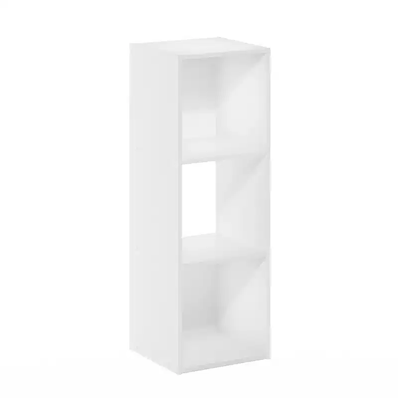 HomeStock Pelli Cubic Storage Cabinet, 3x1, White