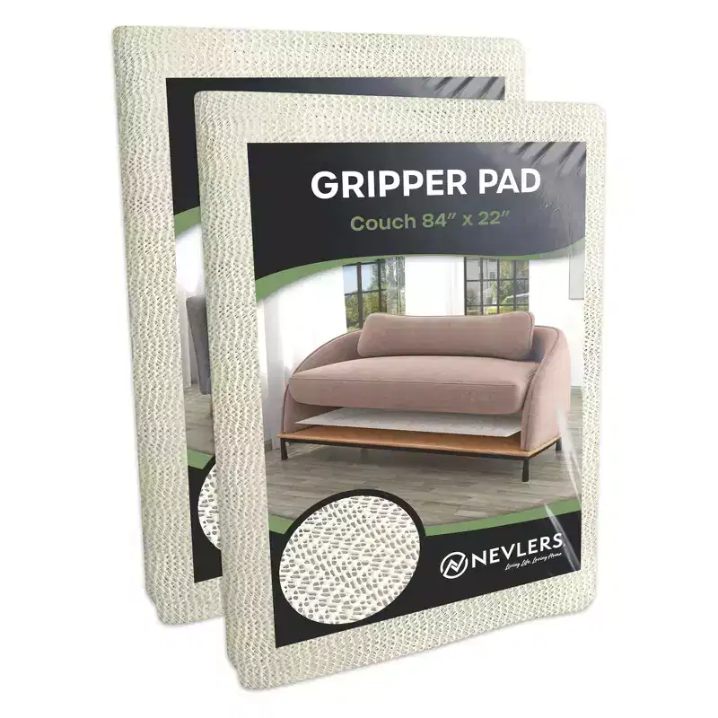 Nevlers Non-Slip Couch Gripper Pad 84 x 22 - White 2 Pack