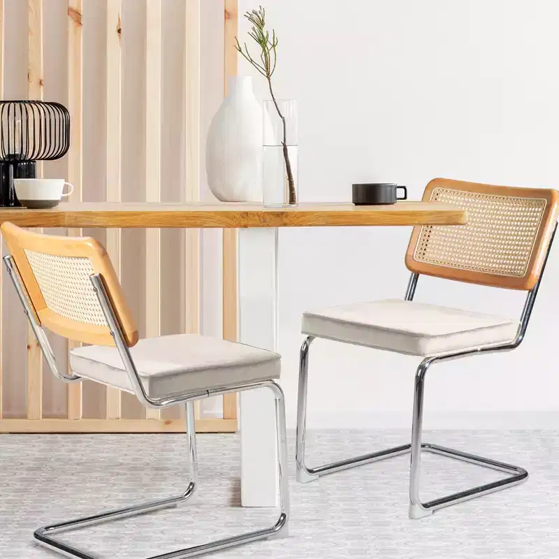 UPTIOT Velvet Upholstered Side Chair (Set of 2)