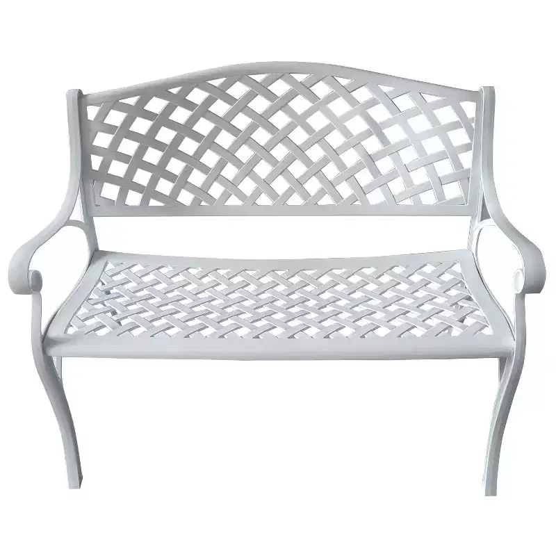 Modern Aluminum Patio Bench - Oakland Living