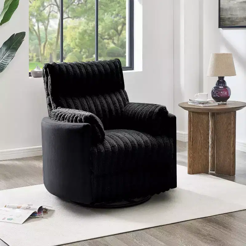 Wide Wale Corduroy Upholstery Manual Recliner