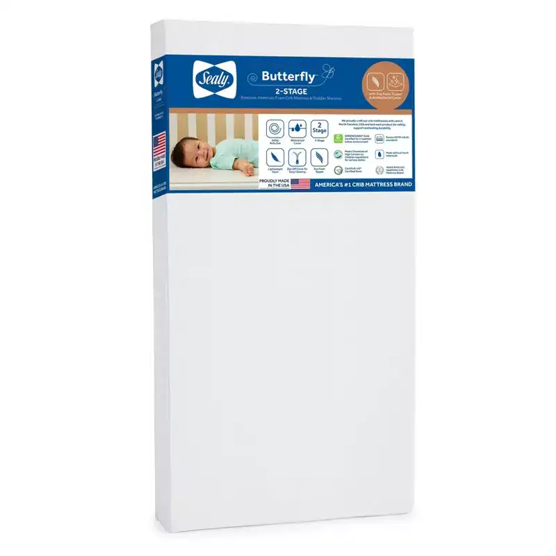 Antibacterial 2-Stage Foam Crib & Toddler Mattress, 52
