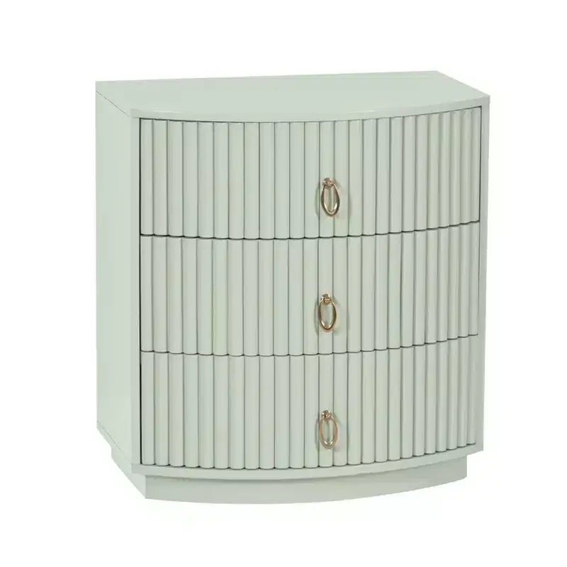 3 Drawers Chantel Nightstand Sage Green