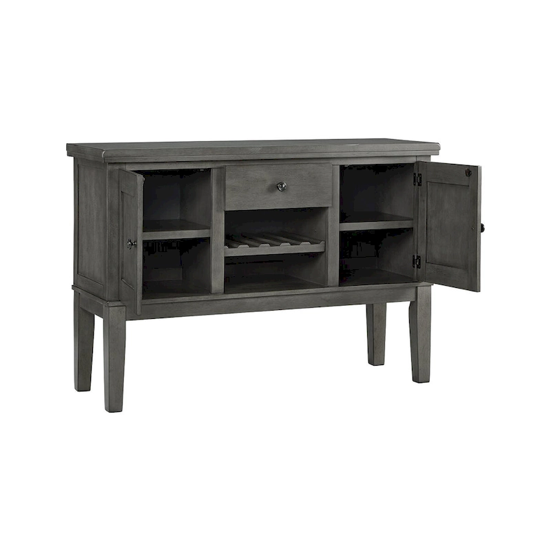 Hallanden Antique Gray Dining Room Server - 56W x 18D x 39H