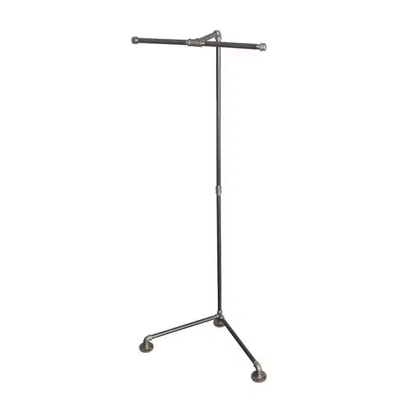 Pipe Decor Freestanding Tee-Style Pipe Clothing Rack
