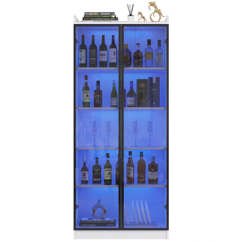 Dining Cabinet with LED light - N/A
