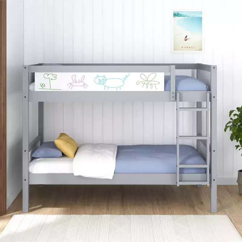 DHP Adrian Kids' Wood Bunk Bed