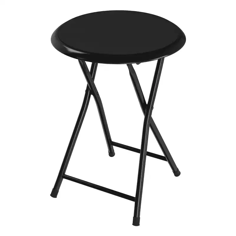 Backless 18-Inch Portable Folding Stool with 225 lb Capacity