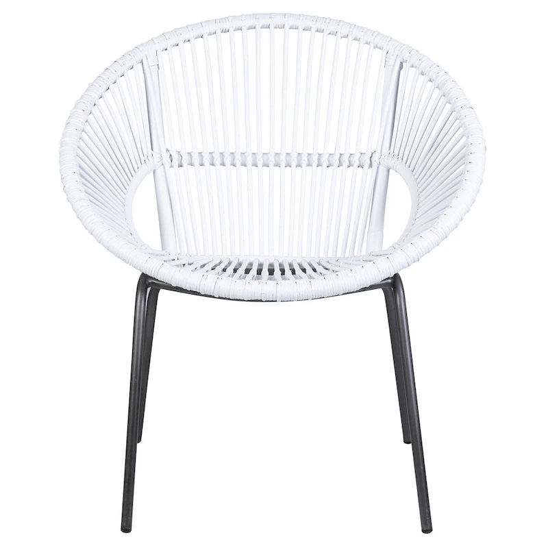 Natural Rattan Handwoven Papasan Accent Chair by East at Main