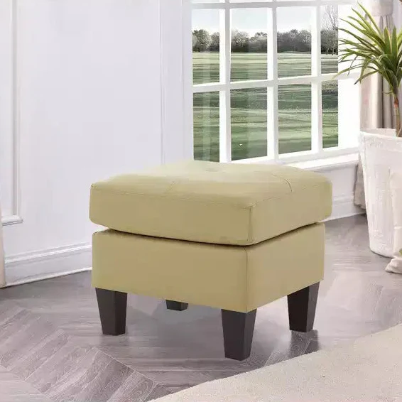 Faux Leather Upholstered Ottoman