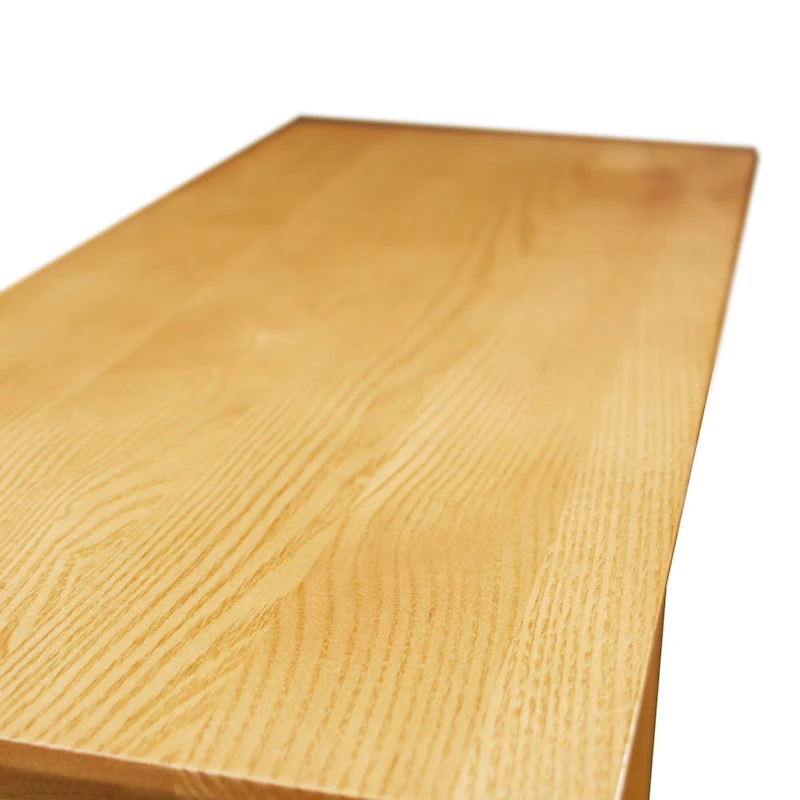 Teegan Solid Wood Recliner Wedge End Side Table with Shelf