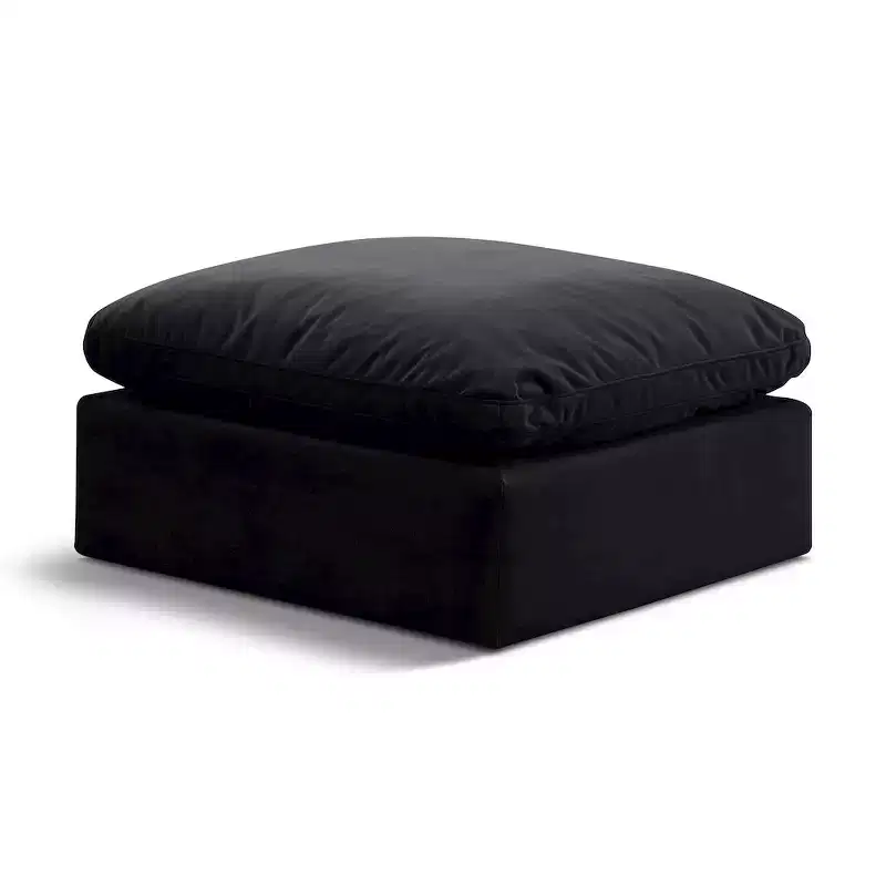 Meridian Furniture Indulge Velvet Ottoman