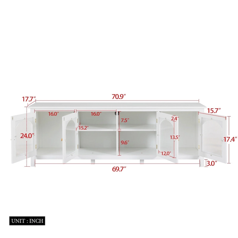 RR 71-inch stylishTVcabinet