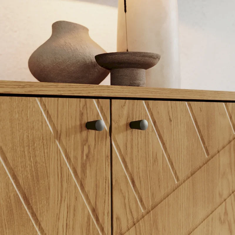 63 Wide Sideboard with Geometric Design