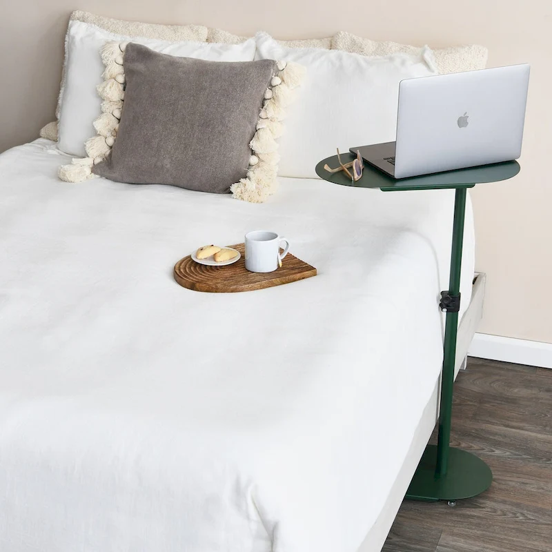 Modern Adjustable C-Shaped End Table - 20.0L x 11.0W x 32.0H