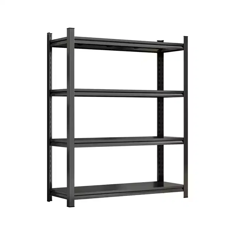 Clihome 4-Layer Metal Multi-Purpose Storage Rack,Boltless Storage Rack with Gourd Hole Design